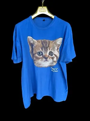 Buy Panic At The Disco T-Shirt-Size XL Tultex Early 2000’s Blue Cats • 28.41£