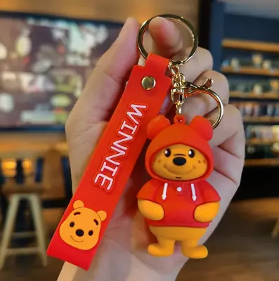 Buy Disney Winnie The Pooh Bear Hoodie Keychain Keyring Pendant Bag Charm Car House • 6.99£