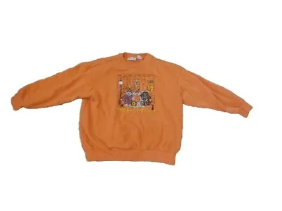 Buy VTG Halloween Basic Editions Orange Bear Costumes Sweater Womens Size L  • 20.18£