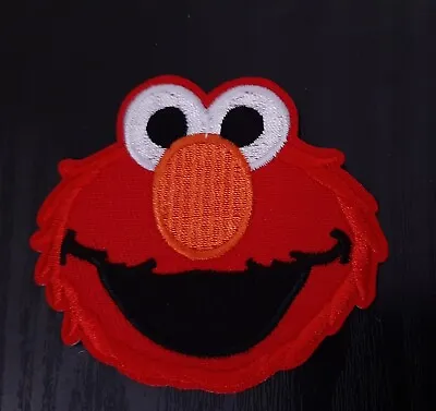 Buy Elmo Puppet Face Sew Or Iron On Patch, Sesame Street Cloth Applique  • 1.89£
