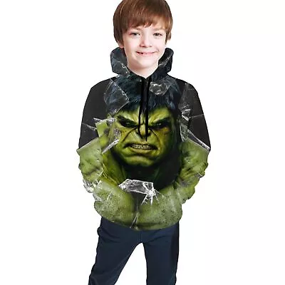 Buy Hulk Superhero Movie Kids Youth Pullover Hoodies Casual  Long Sleeve Sweatshirts • 21.98£