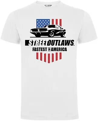 Buy Official Street Outlaws  Stars & Stripes  T-Shirt - Farmtruck, Murder Nova, 405 • 11.95£
