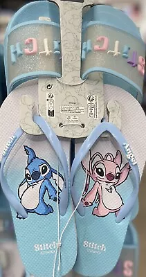 Buy Disney Stitch Older Girls 2PK Slippers Sizes UK 13-5 • 15.99£