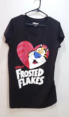 Buy Frosted Flakes Shirt Womens XL Short Sleeve Cotton Kelloggs Logo Tony The Tiger • 4.88£