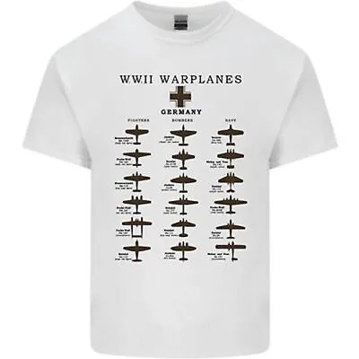 Buy German War Planes WWII Fighters Aircraft Mens Cotton T-Shirt Tee Top • 10.99£