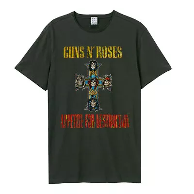 Buy Amplified Unisex Adult Appetite For Destruction Guns N Roses T-Shirt • 15.09£
