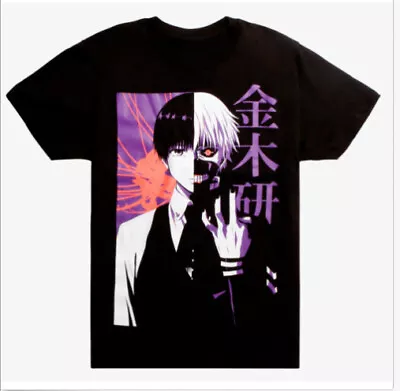Buy Anime Tokyo Ghoul Kaneki Split Face T-Shirt New Printing Top Unisex • 12.67£