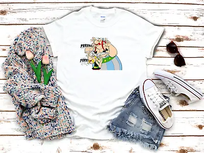 Buy Asterix And Obelix 3/4 Short Sleeve Woman T Shirt F165 • 9.92£