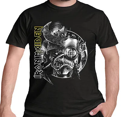 Buy Iron Maiden T Shirt The Future Past Tour '23 Greyscale New Official Unisex Black • 15.49£