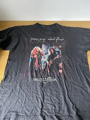 Buy Jimmy Page Robert Plant No Quarter Tour T Shirt 1995 • 20£