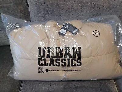 Buy Urban Classics Short Big Beige Puffer Coat XL New,tags Free Postage • 22.99£