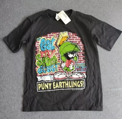 Buy Vtg 1993 Marvin The Martian Kids Tee Shirt NWT Sz 7 Large Eat My Dust Earthling  • 19.69£