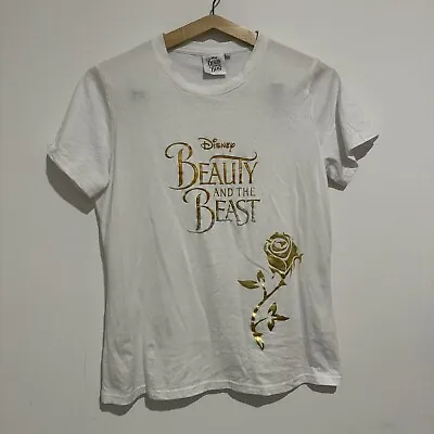 Buy Disney Beauty & The Beast Musical Theatre T-Shirt Merch Size L Unisex White • 18.93£