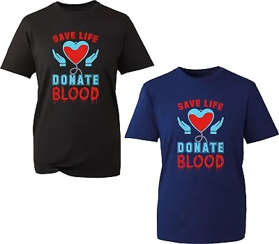 Buy Save Live Give Blood T-Shirt Holiday Hero Blood Donor Kindness Gift Unisex Tee • 12.99£