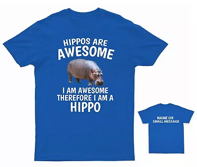 Buy Hippos Are Awesome I Am Awesome Therefore I Am A Hippo T-Shirt Kids • 10.95£