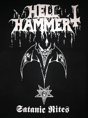 Buy Hellhammer Black Metal Denim Cut-Off Satanic Rites Patch Battle Jacket S-4XL • 67.99£