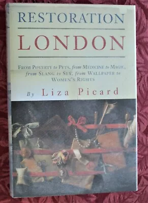 Buy Restoration London, Liza Picard. First Ed. Hardback With Dust Jacket. Like New • 9£
