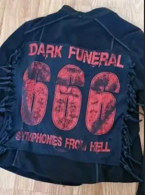 Buy Dark Funeral Symphonies From Hell Merch Patch Jacket Unisex Black Metal Band 666 • 15£