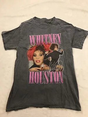 Buy Whitney Houston T-Shirt Tour 2010 Small Womens Gray Graphic Print Cotton #3032 • 10.41£