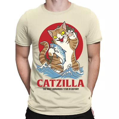 Buy Catzilla Funny Cat Mens T-Shirt | Screen Printed • 12.95£