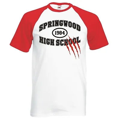 Buy Inspired By A Nightmare On Elm Street  Springwood High  Raglan Baseball T-shirt • 14.99£