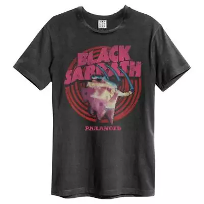 Buy Amplified Black Sabbath Paranoid Mens Charcoal T Shirt Black Sabbath Classic Tee • 19.95£
