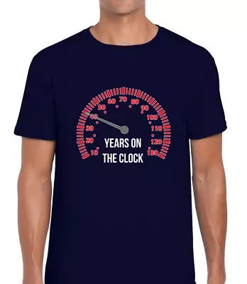 Buy 40 Years On The Clock Mens T Shirt Funny Gift Idea For 40th Birthday Cool Joke • 7.99£