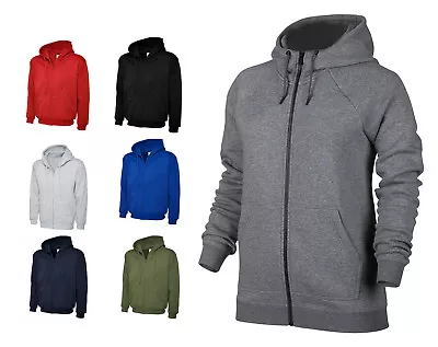 Buy Mens Full Zip Hoodie Sweatshirt Jacket Size S To 4XL SPORTS CASUAL WORK LEISURE • 18.95£