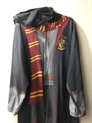 Buy RARE Harry Potter Hooded Zip Up No Feet Pajamas OneZ Gryffindor Adult Sz XL • 18.90£