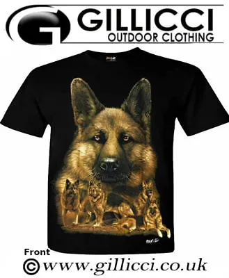 Buy Mens Women German Shepherd Alsatian 3D Large Dog Animal Printed Wild T-shirt Top • 11.49£