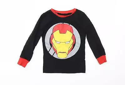 Buy Marvel Boys Multicoloured Geometric 100% Cotton Basic T-Shirt Size 5 Years Crew  • 3.75£