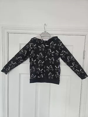 Buy Girls M&S Unicorn Hooded Jacket Age 6-7 • 5.50£