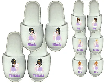 Buy Unicorn Spa Slippers Personalised Princess Purple Party Favour Novelty Girls • 6.49£