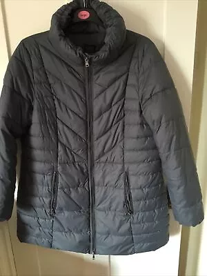 Buy Marks & Spencer Collection Charcoal Ladies Puffer Coat/Jacket Size 18 • 12.99£