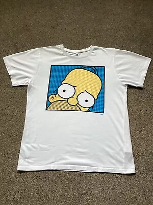 Buy Mens Homer The Simpsons T.M. T-shirt. White. Medium. 20th Century Fox. • 0.99£