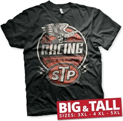 Buy STP Vintage Racing Big & Tall T-Shirt Black • 33.07£