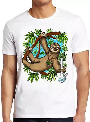 Buy Sloth Weed Stoner Funny Meme Gift Tee Gamer Cult Movie T Shirt M752 • 6.35£