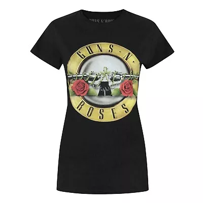 Buy Guns N Roses Womens/Ladies Drum T-Shirt NS7715 • 11.34£