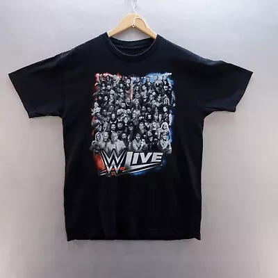 Buy WWE Wrestling T Shirt Large Black Graphic Print WLIVE Europe 2017 Mens • 8.58£