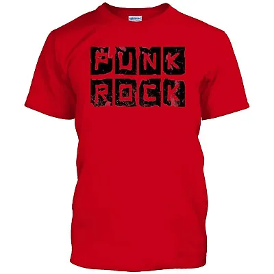 Buy Mens Punk Rock Text T Shirt Pistols Ruts Crass Buzzcocks • 9.99£