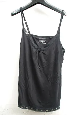 Buy Next Escape Reality Gothic Vest Top Lace Nightwear Pyjama Top Black • 4.99£