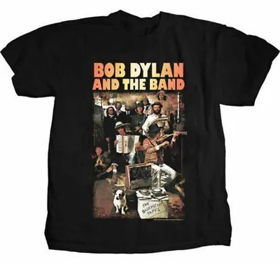 Buy Official Bob Dylan & The Band Basement Tapes Mens Black T Shirt Bob Dylan Tee • 14.50£