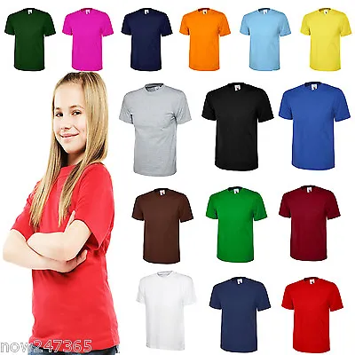 Buy Ladies Loose Fit T-Shirt Size UK 10 To 30 Plus Classic Plain 100% Cotton Unisex • 6.95£