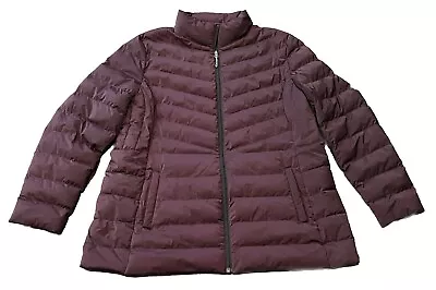 Buy 32 Degrees Heat Purple Women's XXL Full Zip Pocket Insulated Puffer Jacket Coat • 32.12£