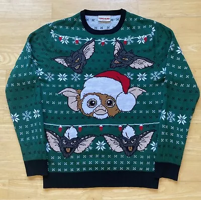 Buy Medium 40  Inch Chest Gremlins Gizmo Christmas Sweater Jumper Xmas Mogwai  • 29.99£