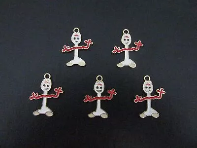Buy 5 X TOY STORY FORKY CHARMS PENDANTS METAL JEWELLERY • 3.99£