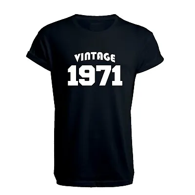 Buy Vintage 1971 T Shirt - 51st Birthday T Shirt, Classic, Gift, Birth Year • 9.99£