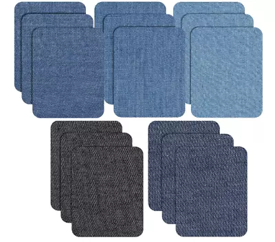 Buy 15 Pieces Iron On Patches For Jeans Repair, Denim Jean Repair Patches, Iron On D • 6.97£