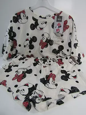 Buy Primark Disney Mickey Minnie Mouse Pyjamas Summer Pjs Nightwear T Shirt Shorts M • 19.99£