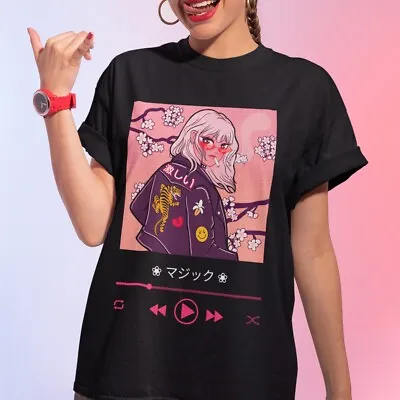 Buy Kawaii Anime Girl T Shirt - Oversized Unisex Top Attitude Design • 9.95£